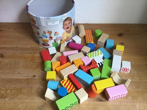 Houten blokken, eichhorn in opbergton., Kinderen en Baby's, Speelgoed | Bouwstenen, Zo goed als nieuw, Overige merken, Ophalen of Verzenden