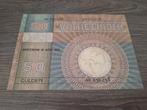 Lastig biljet 50 gulden Minerva 1929, 1ste variant AR-serie, Postzegels en Munten, Bankbiljetten | Nederland, Ophalen of Verzenden