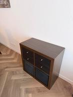 IKEA KALLAX kast 2x2– bruin – inclusief lades & opbergboxen, Ophalen, Zo goed als nieuw, 25 tot 50 cm, 100 tot 150 cm