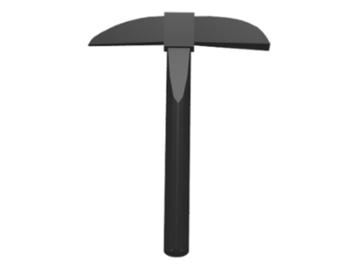 Lego Black Minifigure, Utensil Pickaxe  beschikbaar voor biedingen
