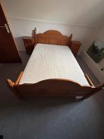 Bed 140cm x 200cm, Ophalen, Bruin, Tweepersoons, 140 cm