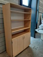 Houten kast met planken en deuren - 120x50x200cm, Antiek en Kunst, Ophalen