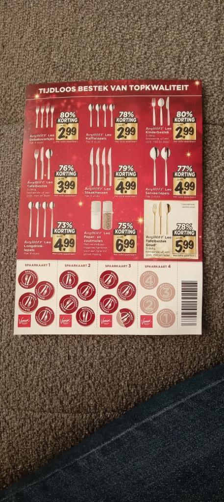 Vomar zegels voor Berghoff bestek, Verzamelen, Supermarktacties, Vomar, Ophalen of Verzenden