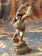 Ganesha mooi oud koper beeldje uit India 8,7 cm., Ophalen of Verzenden
