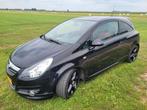 Opel Corsa 1.6 GSI Turbo 3D 2008 Zwart, Auto's, Zwart, 4 cilinders, Zwart, Origineel Nederlands