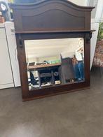 Art Deco Spiegel - Jaren 30, Met plank(en), Gebruikt, 100 tot 150 cm, Minder dan 25 cm