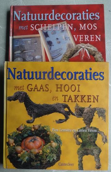 NATUURDECORATIES * TWEE BOEKEN * Nieuwstaat * beschikbaar voor biedingen