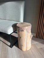 Houten boomstam bijzettafel / kruk, Ophalen, Minder dan 45 cm, Minder dan 55 cm, Gebruikt