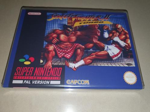 Street Fighter 2 Turbo (3) SNES Game Case, Spelcomputers en Games, Games | Nintendo Super NES, Zo goed als nieuw, Verzenden