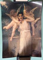 Vintage dikke poster William-Adolphe Bouguereau Youth, Deurposter of groter, Ophalen of Verzenden, Overige onderwerpen, Rechthoekig Staand