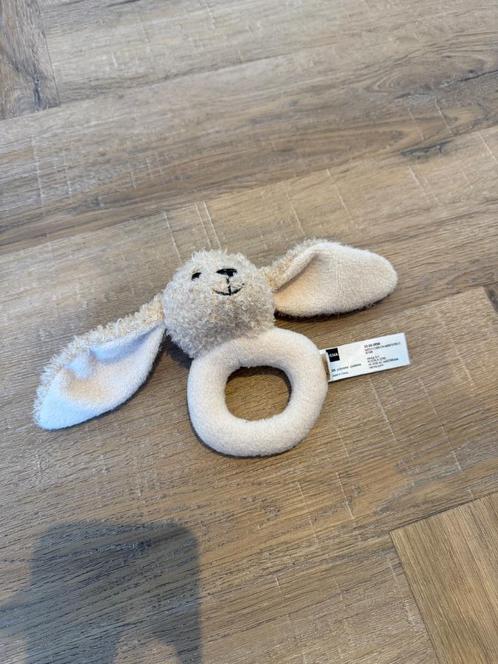 ZGAN Hema konijn rammelaar beige zacht speelgoed newborn, Kinderen en Baby's, Speelgoed | Babyspeelgoed, Zo goed als nieuw, Rammelaar