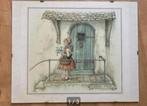 Anton Pieck ingelijste prent van Roodkapje van de Efteling, Ophalen, Minder dan 50 cm, Nieuw, Schilderij