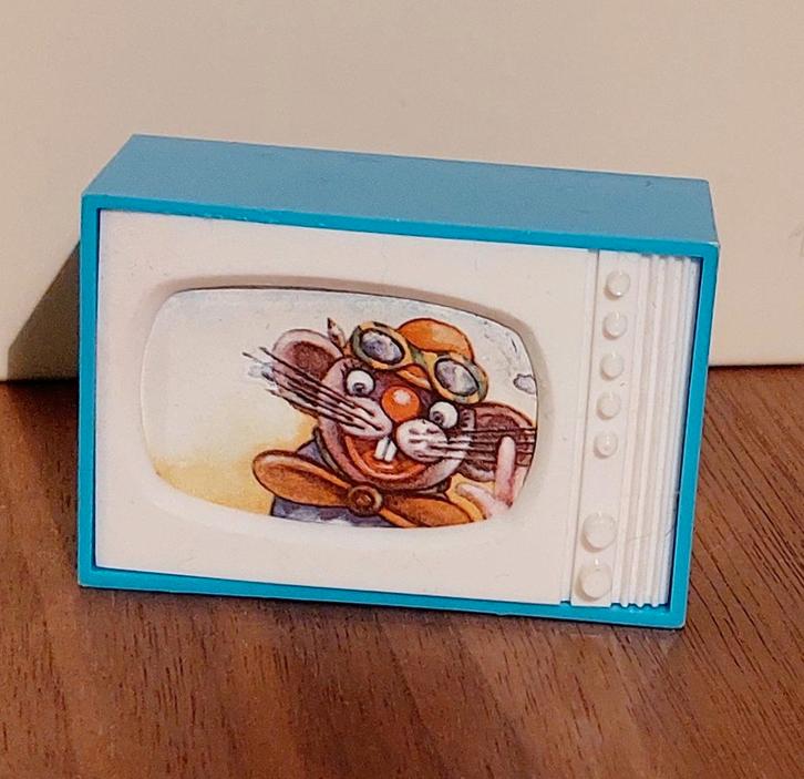 Poppenhuis televisie vintage jaren 60 Vero DDR retro, Verzamelen, Poppenhuizen en Toebehoren, Gebruikt, Poppenhuis, Ophalen of Verzenden