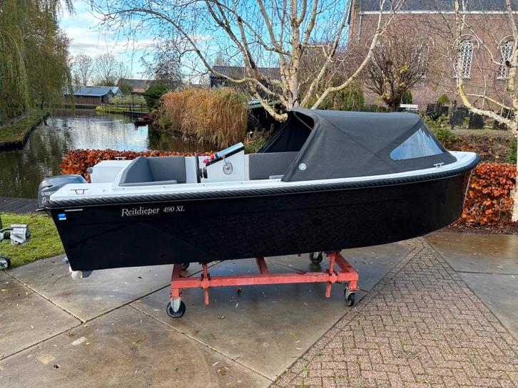 Reitdieper 490 XL 6 tot 7 personen | Yamaha 15 pk Vaarklaar, Watersport en Boten, Sloepen, Nieuw, 10 tot 30 pk, 6 meter of meer