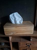 Houten tissuebox sober,landelijk, Ophalen of Verzenden, Zo goed als nieuw, X, X