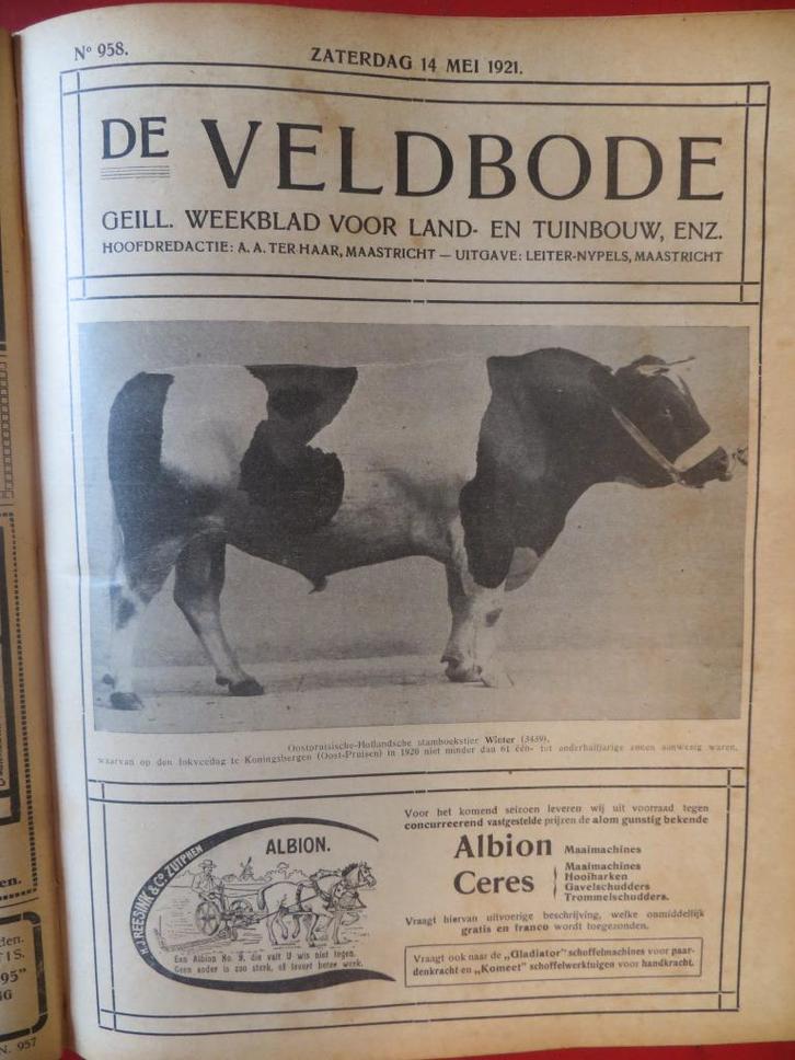 De Veldbode 1921 ingebonden jaargang, Boeken, Tijdschriften en Kranten, Gelezen, Ophalen of Verzenden