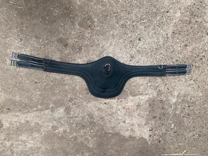 Lederen springsingel met buikflap 125 cm met elastiek, Dieren en Toebehoren, Paarden en Pony's | Hoofdstellen en Tuigage, Zo goed als nieuw