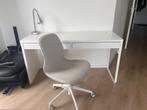 Bureau en bureaustoel Ikea, Ophalen, Zo goed als nieuw, Bureau