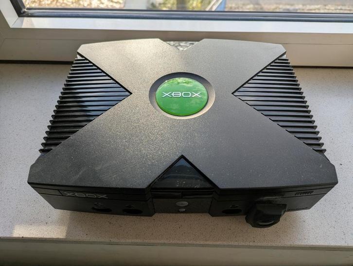 Xbox original met DVD drive mankement / defect, Spelcomputers en Games, Spelcomputers | Xbox Original, Gebruikt, Zonder controller