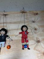 Marionetten houten voetbalers portugal en duitsland, Verzamelen, Poppen, Ophalen of Verzenden, Zo goed als nieuw, Pop