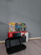 Nitendo Switch, Spelcomputers en Games, Spelcomputers | Nintendo Switch, Ophalen, Zo goed als nieuw, Met 2 controllers, Switch Original