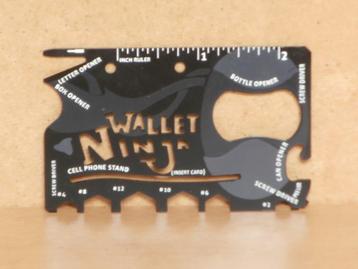 Wallet Ninja 18-1 tool multitool Creditcard past portemonnee beschikbaar voor biedingen
