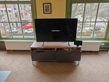 Ikea Besta met twee grijze hoogglans lades - afbeelding 1