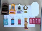 Playmobil losse onderdelen meubels kasten spiegel tafel, Ophalen of Verzenden, Zo goed als nieuw, Los playmobil