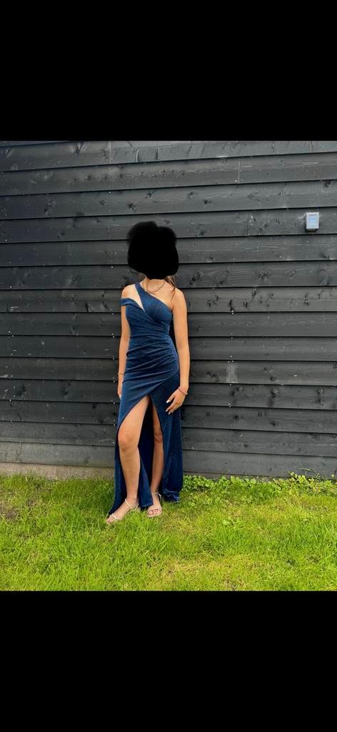 Galajurk, Kleding | Dames, Gelegenheidskleding, Zo goed als nieuw, Galajurk, Maat 36 (S), Blauw, Ophalen of Verzenden
