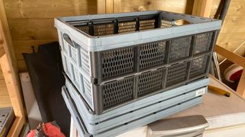 Stapelkratten klapbox hornbach 32 liter (4 stuks) beschikbaar voor biedingen