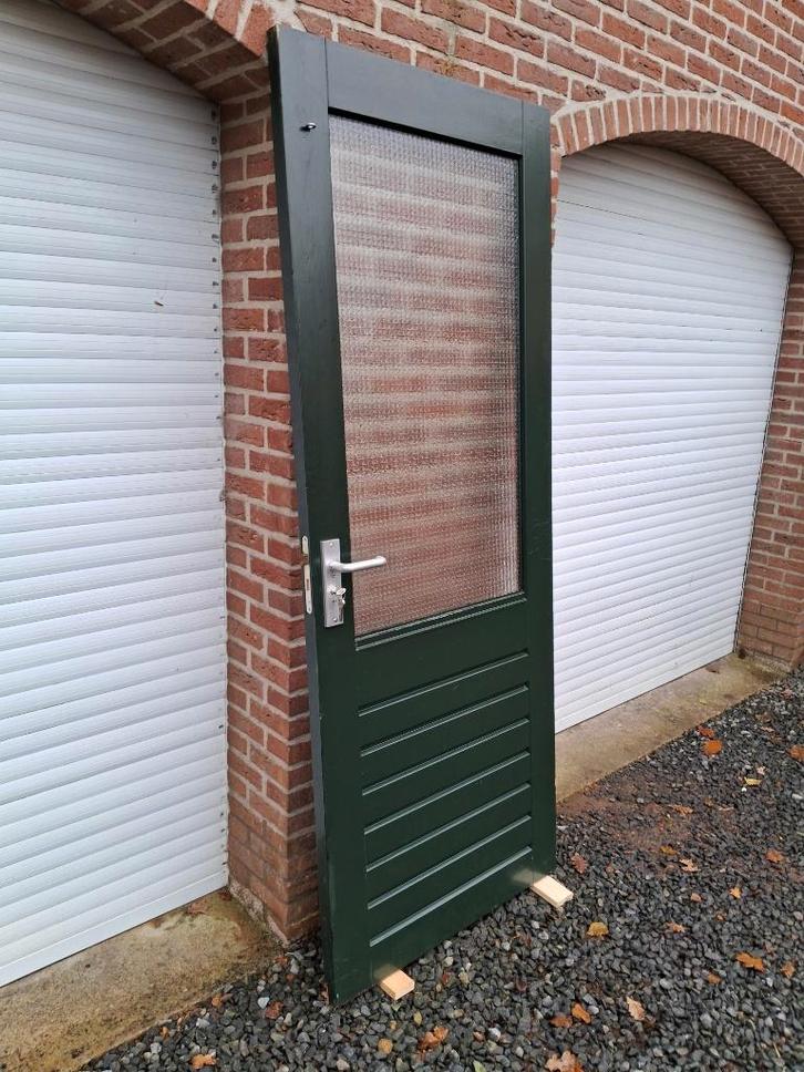 schuurdeur, achterdeur, buitendeur, Doe-het-zelf en Verbouw, Deuren en Horren, Gebruikt, Buitendeur, 200 tot 215 cm, 80 tot 100 cm