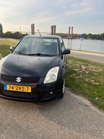 Suzuki Swift 1.3 3D 2008 Zwart, Auto's, Stof, Handgeschakeld, Grijs, 1000 kg