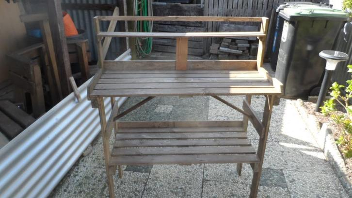 Breede Oppottafel met Verhoging  NIEUW, Tuin en Terras, Tuinmeubel-accessoires, Nieuw, Ophalen