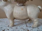 Curiosa vintage gietijzeren spaarpot varken spaarvarken 1960, Ophalen of Verzenden