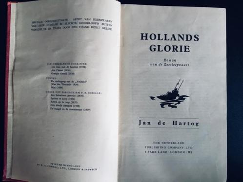 Jan de Hartog, Hollands Glorie, zeldzame oorlogsuitgave 1941, Boeken, Literatuur, Gelezen, Nederland, Ophalen of Verzenden