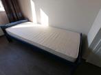 1 persoonsbed met inlegbodem, Ophalen, 90 cm, Eenpersoons, Blauw