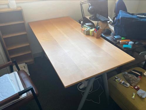 Verstelbaar bureau 80x160cm ikea thyge, Huis en Inrichting, Bureaus, Gebruikt, Bureau, In hoogte verstelbaar, Ophalen