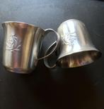 twee vintage gero zilmeta kinderbekertjes - eekhoorn, Ophalen of Verzenden