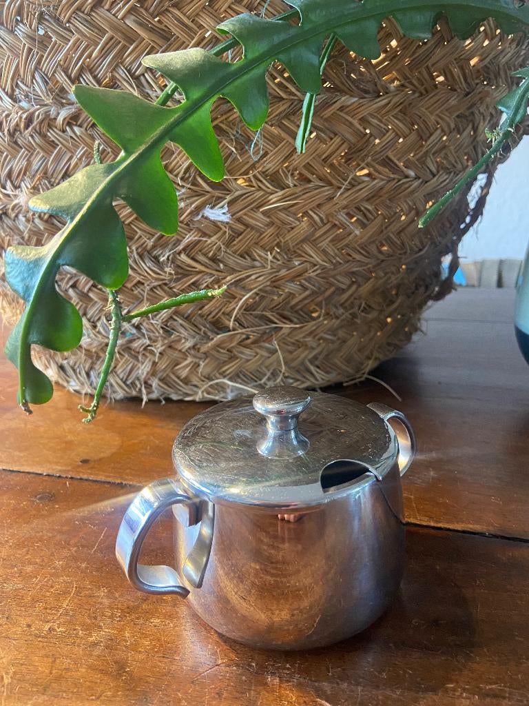 Mooi retro vintage Design Suikerpot van Alessi  i.z.g.st., Huis en Inrichting, Ophalen of Verzenden, Zo goed als nieuw