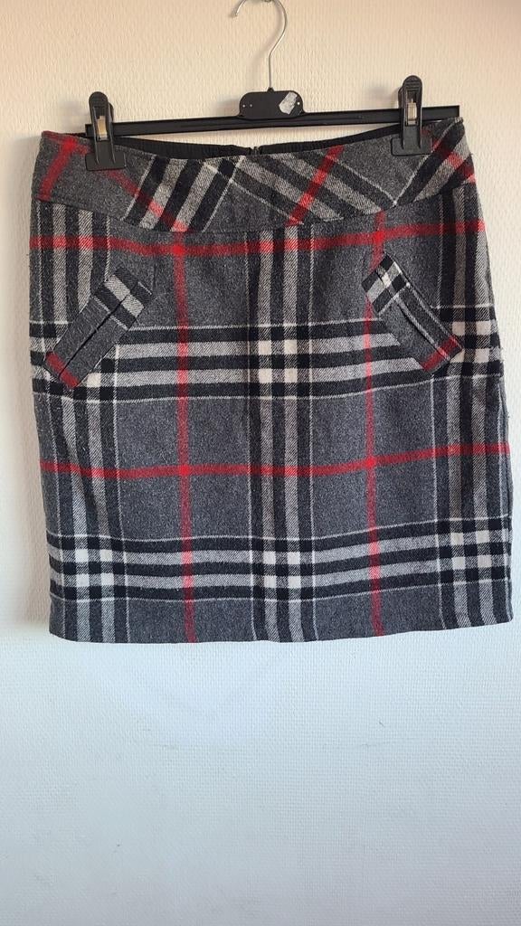 Ruit rokje, Maat 38/40 (M), Ophalen of Verzenden, Zo goed als nieuw, Grijs