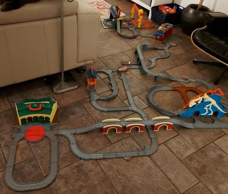 Thomas de trein set - grote set, Kinderen en Baby's, Speelgoed | Thomas de Trein, Zo goed als nieuw, Ophalen