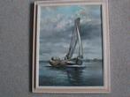 Fantastisch mooi schilderij van S. Schreuder, Ophalen of Verzenden, Gebruikt, Zeilboot, Overige typen