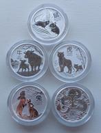 Zilveren 2 oz Lunar 3 serie., Postzegels en Munten, Munten | Oceanië, Ophalen of Verzenden, Losse munt, Zilver
