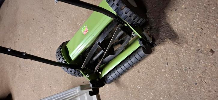 Hand Grasmaaier Groen, Tuin en Terras, Grasmaaiers, Zo goed als nieuw, Kooimesmaaier, Ophalen of Verzenden