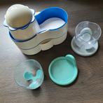 Tupperware badkamer bakjes bekers stapelbaar, Ophalen, Zo goed als nieuw, Wit