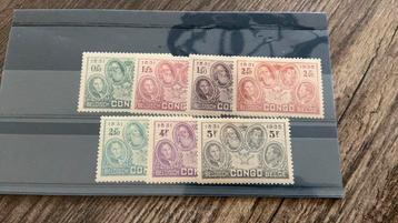 #52 Serie Belgisch Congo 1935 beschikbaar voor biedingen
