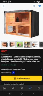 Hoes voor dubbel laagste konijnenhok. NIEUW, Ophalen, 110 cm of meer, Overige typen, Nieuw