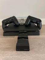 PlayStation 4 Slim 1TB + 2 Controllers + Games, Met 2 controllers, Ophalen of Verzenden, 1 TB, Slim