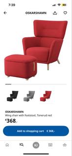 Rode IKEA Fauteuil - Zo Goed Als Nieuw!, Huis en Inrichting, Ophalen, Zo goed als nieuw, Stof, 75 tot 100 cm