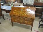 Oer 09012 ANTIEK Lodewijk de 15de klepbureau met inlegwerk, Ophalen